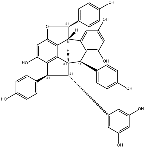 葡萄醇 D,625096-18-6,结构式