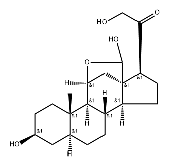 3B,5ALPHA-Tetrahydroaldosterone Struktur