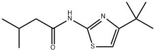 N-(4-tert-Butyl-1,3-thiazol-2-yl)-3-methylbutanamide 结构式