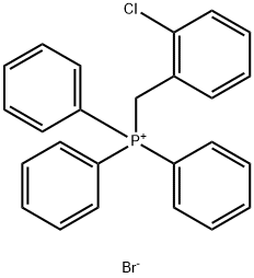 溴化[(2-氯苯基)甲基]三苯基磷鎓 结构式