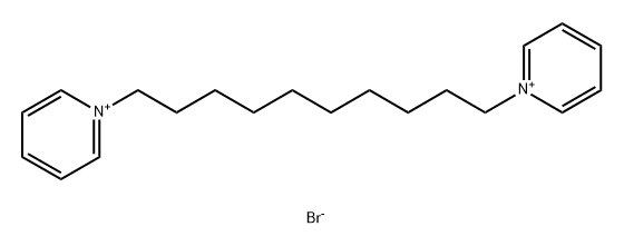 Pyridinium, 1,1'-(1,10-decanediyl)bis-, bromide (1:2) Structure