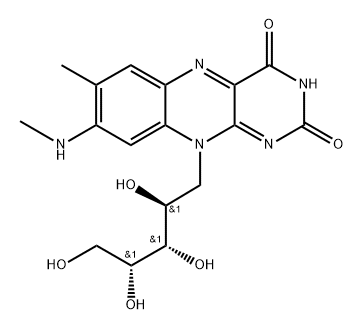 8-Methylamino-riboflavin Struktur