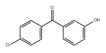 (4-Chlorophenyl)(3-hydroxyphenyl)methanone Struktur