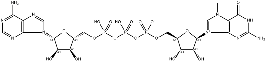 N7-methyl-Guanosine-5'-triphosphate-5'-Adenosine Structure