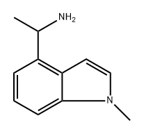 1H-Indole-4-methanamine, α,1-dimethyl-,628711-60-4,结构式