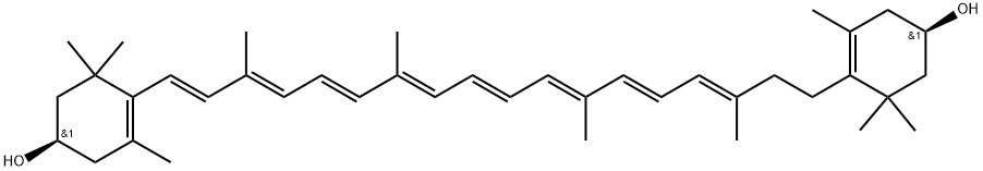 7,8-Dihydro-β,β-carotene-3,3'-diol Struktur