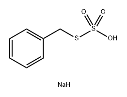 Thiosulfuric acid O-sodium S-benzyl ester salt Structure