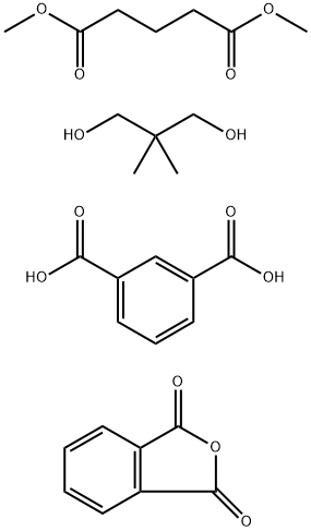 Dimethylglutarate, isophthalic acid, neopentyl glycol, phthalic acid p olymer Struktur