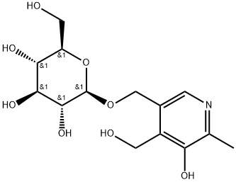 β-D-Glucopyranoside, [5-hydroxy-4-(hydroxymethyl)-6-methyl-3-pyridinyl]methyl Structure