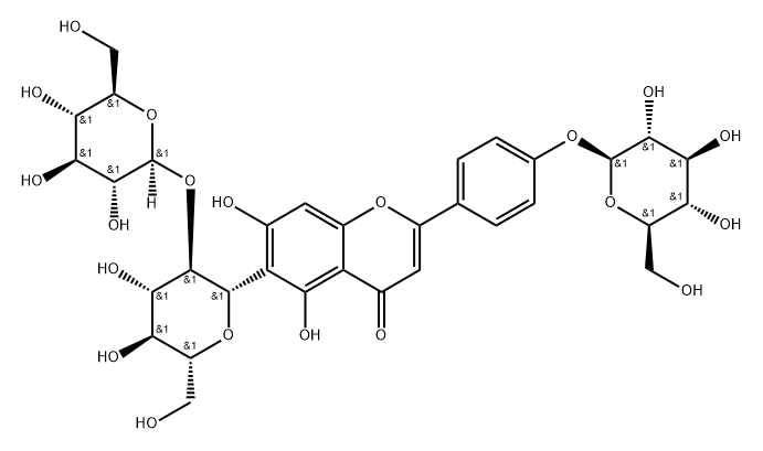 异肥皂草苷2''-O-葡萄糖苷,63316-27-8,结构式