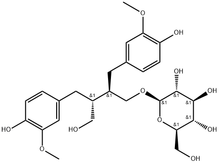 开环异落叶松脂素 BETA-D-葡糖苷, 63320-67-2, 结构式