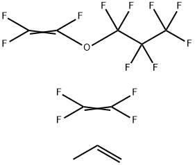 1-Propene, polymer with 1,1,1,2,2,3,3-heptafluoro-3-[(trifluoroethenyl)oxy]propane and tetrafluoroethene Struktur
