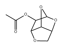 .beta.-D-Glucofuranose, 1,5:3,6-dianhydro-, acetate Structure