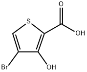 4-Bromo-3-hydroxythiophene-2-carboxylic acid Struktur