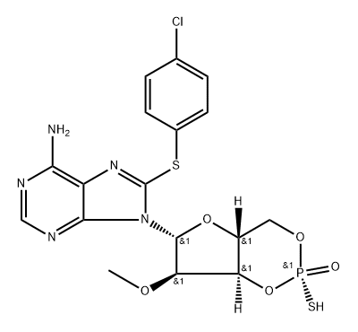 Sp-8-pCPT-2'-O-Me-cAMPS 结构式