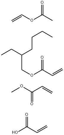 2-Propenoic acid, polymer with ethenyl acetate, 2-ethylhexyl 2-propenoate and methyl 2-propenoate Structure