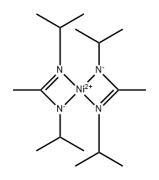 BIS(N N'-DIISOPROPYLACETAMIDINATO)NICKE&,635680-62-5,结构式