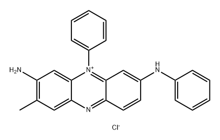 3-methyl-8-N,10-diphenylphenazin-10-ium-2,8-diamine:chloride 化学構造式