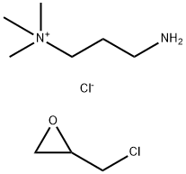 1-Propanaminium, 3-amino-N,N,N-trimethyl-, chloride, polymer with (chloromethyl)oxirane Struktur