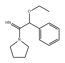 α-Ethoxy-α-phenyl-1-pyrrolidineacetamide Struktur