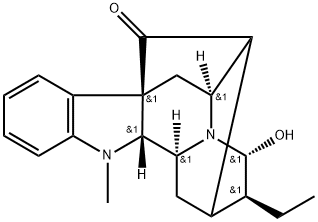 21α-Hydroxyajmalan-17-one Struktur