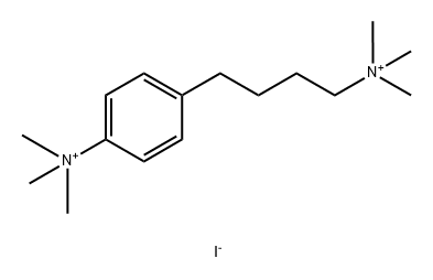 Ammonium, (4-(p-trimethylammoniophenyl)butyl)trimethyl-, diiodide Structure