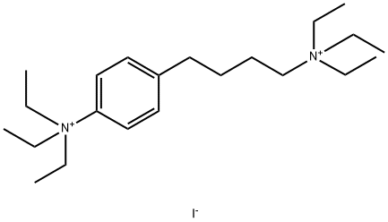 Benzenebutanaminium, N,N,N-triethyl-4-(triethylammonio)-, iodide (1:2) Structure
