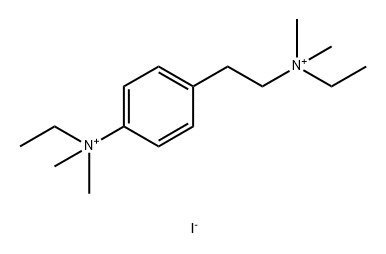 Ammonium, ((p-ethyldimethylammonio)phenethyl)ethyldimethyl-, diiodide Structure