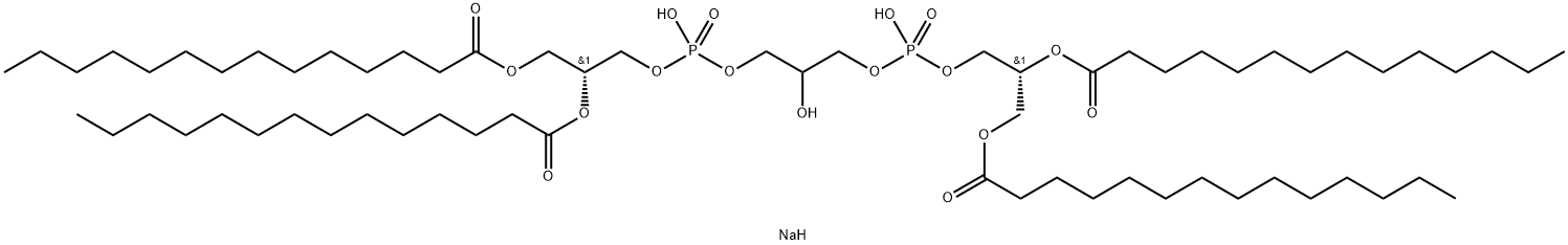 1',3'-bis[1,2-diMyristoyl-sn-glycero-3-phospho]-sn-glycerol (sodiuM salt) Struktur