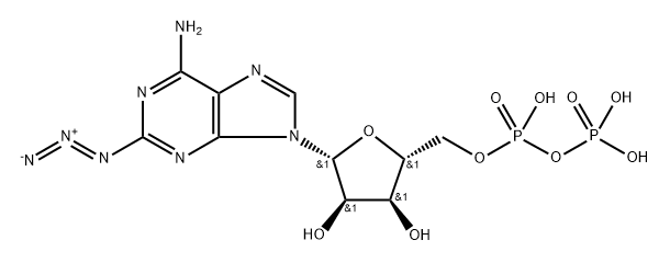 2-azidoadenosine 3',5'-diphosphate Structure