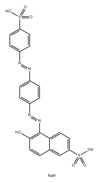 酸性红 M,6406-66-2,结构式