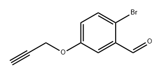 2-溴-5-(丙-2-YN-1-丙氧基)苯甲醛 结构式
