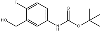 1,1-Dimethylethyl N-[4-fluoro-3-(hydroxymethyl)phenyl]carbamate Structure