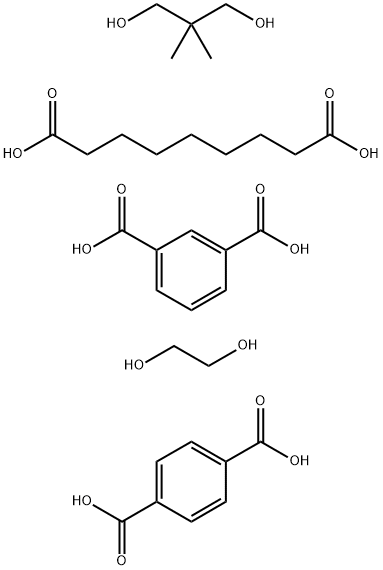 1,3-Benzenedicarboxylic acid, polymer with 1,4-benzenedicarboxylic acid, 2,2-dimethyl-1,3-propanediol, 1,2-ethanediol and nonanedioic acid Structure