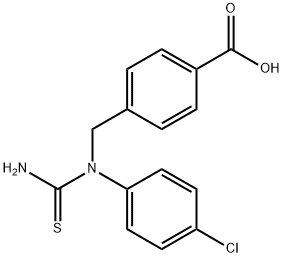 Benzoic acid, 4-[[(aminothioxomethyl)(4-chlorophenyl)amino]methyl]-