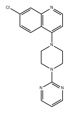 7-氯-4-(4-(嘧啶-2-基)哌嗪-1-基)喹啉 结构式
