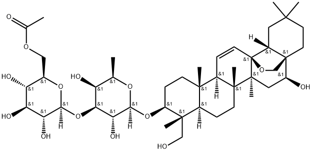 6''-O-乙酰基柴胡皂苷A 结构式
