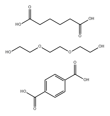 1,4-Benzenedicarboxylic acid, polymer with 2,2'-[1,2-ethanediylbis(oxy)]bis[ethanol]and hexanedioic acid Struktur