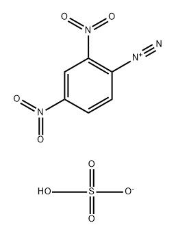 2,4-Dinitrobenzenediazonium·sulfuric acid hydrogenanion 结构式