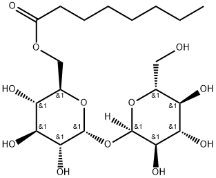 α-D-Glucopyranoside, α-D-glucopyranosyl, 6-octanoate Structure