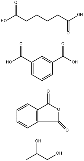 1,3-Benzenedicarboxylic acid,polymer with hexanedioic acid,1,3-isobenzofurandione and 1,2-propanediol Struktur