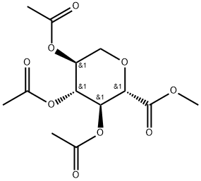 L-Gulonic acid, 2,6-anhydro-, methyl ester, triacetate Struktur