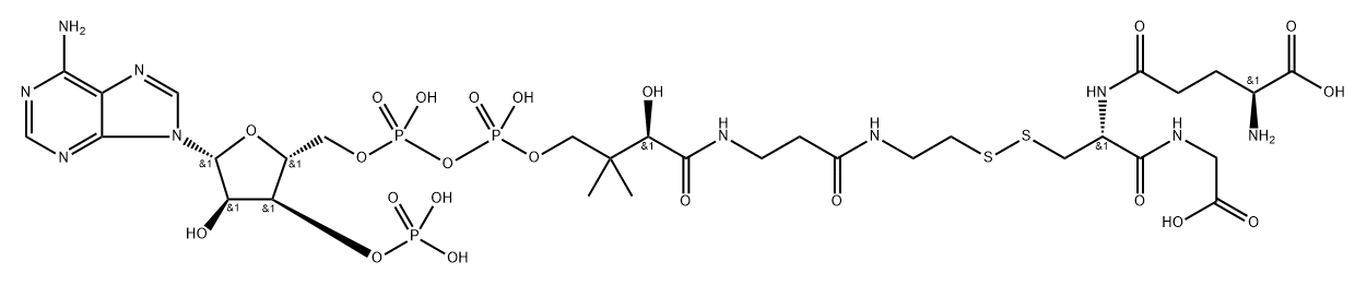 coenzyme A-glutathione mixed disulfide Struktur