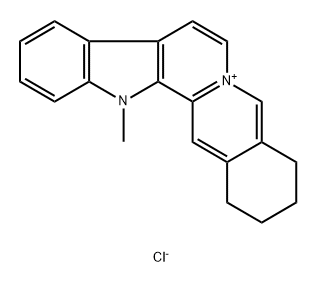 3-methyl-3,13lambda5-diazapentacyclo[11.8.0.0^{2,10}.0^{4,9}.0^{15,20}]henicosa-1(13),2(10),4(9),5,7,11,14,20-octaen-13-ylium chloride Struktur