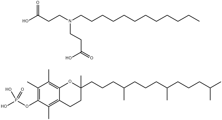 月桂亚氨基二丙酸生育酚磷酸酯盐二钠,648891-82-1,结构式