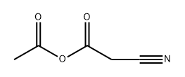 Aceticacid,cyano-,anhydridewithaceticacid Struktur