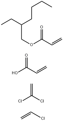 2-Propenoic acid, polymer with chloroethene, 1,1-dichloroethene and  2-ethylhexyl 2-propenoate | 65045-76-3