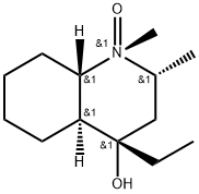 4(axial)-Ethyl-1,2(equatorial)-dimethyl-trans-decahydroquinol-4-ol,N-o xide 化学構造式