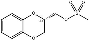 1,4-Benzodioxin-2-methanol, 2,3-dihydro-, 2-methanesulfonate, (2S)- Struktur