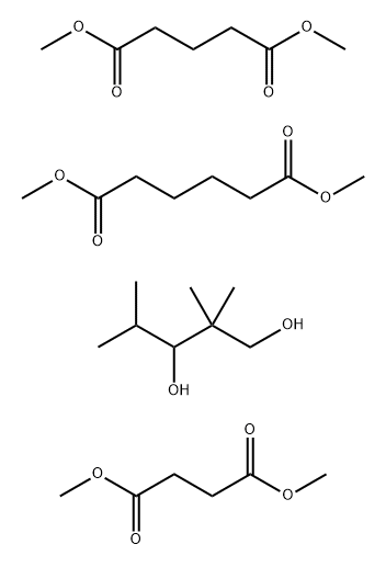 Hexanedioic acid, dimethyl ester, polymer with dimethyl butanedioate, dimethyl pentanedioate and 2,2,4-trimethyl-1,3-pentanediol Struktur